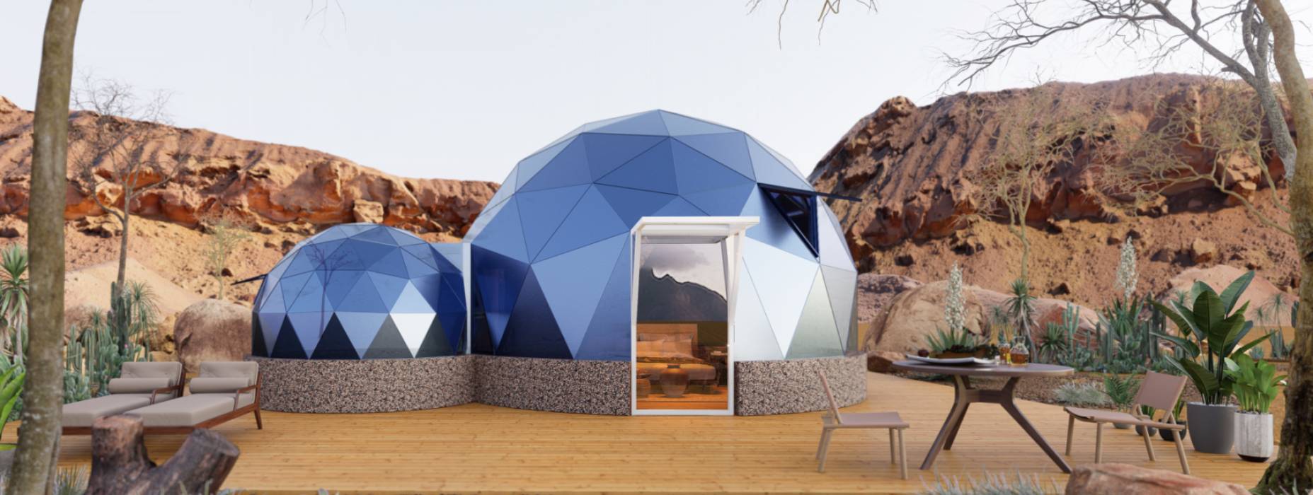 安县球形智能光伏玻璃星空房